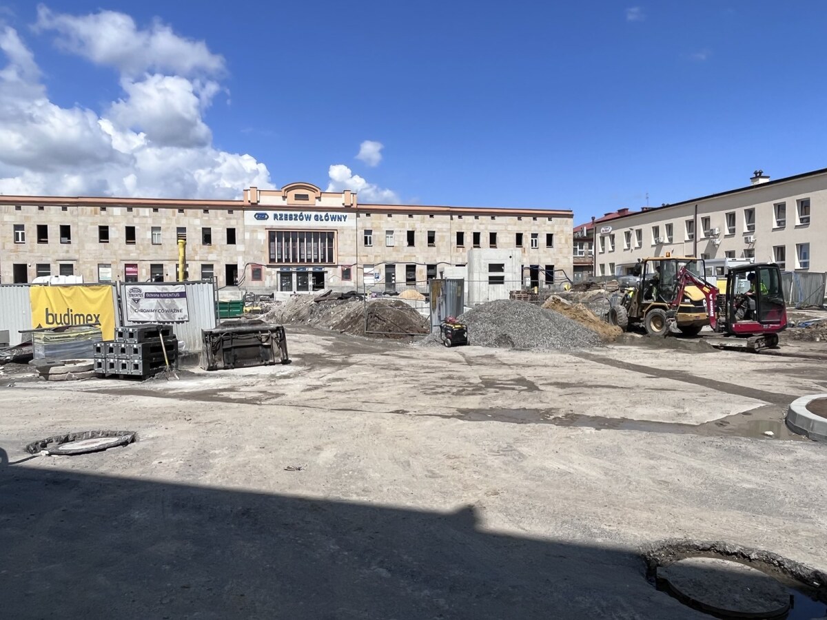 Budowa Rzeszowskiego Centrum Komunikacyjnego [lipiec 2023]